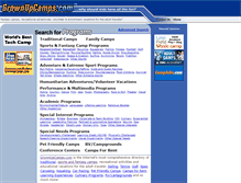 Tablet Screenshot of grownupcamps.com